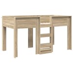 vidaXL Lit Superposé pour Enfants Chêne Sonoma 90 x 190 cm