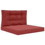 vidaXL Coussin de canapé d'extérieur Polyester Bordeaux 80 x 80 cm