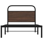 vidaXL Cadre de lit sans matelas 100x190 cm chêne marron