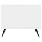 vidaXL Table basse Blanc brillant 49 x 50 x 40 cm Bois d'ingénierie
