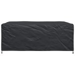 vidaXL Housse pour mobilier d'extérieur Noir 250 x 210 x 90 cm 210D
