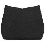 vidaXL Coussin de Dos Noir 60 x 20 x 50 cm tissu
