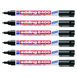 Marqueur Permanent cd/ dvd 8400 pointe ogive 1 mm noir x 6 EDDING