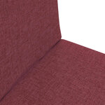 vidaXL Fauteuil de sol ajustable Bordeaux Tissu