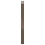 vidaXL Pieds de table console en U  2 pièces  acier naturel  38 x (72-73) cm