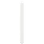 vidaXL Pieds de table de bar en U  2 pièces  blanc  50 x (100-101) cm  acier