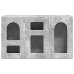 vidaXL Buffet Gris béton 100 x 35 x 59 cm Bois d'ingénierie