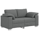 vidaXL Canapé Gris foncé 160 x 80 x 82 cm tissu