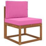 vidaXL Coussin de canapé d'extérieur 2 Pièces Rose Polyester