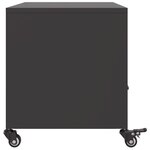 vidaXL Meuble TV noir 68x39x43 5 cm acier