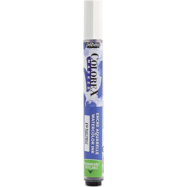 Marqueur encre colorex bleu cobalt pébéo