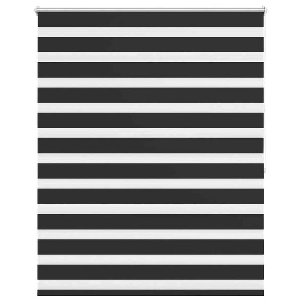 vidaXL Store vénitien zébré 120 9 x 175 cm  largeur du tissu 116 7 cm  noir