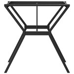 vidaXL Pieds de table à manger cadre en Y 70x70x73 cm acier