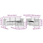 vidaXL Ensemble de canapés d'extérieur 6 pc Naturel