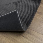 vidaXL Tapis IZA poils courts style scandinave anthracite 160x230 cm