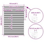 vidaXL Store zèbre beige marbré largeur du tissu 150 9 cm polyester