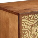 vidaXL Buffet Marron 90 x 33.5 x 75 cm Bois de manguier massif