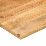 vidaXL Dessus de bureau avec courbe 110x80x2 5 cm manguier massif brut