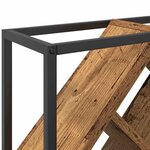 vidaXL Étagère à vin Bois ancien 51 x 18 x 52 5 cm Bois d'ingénierie