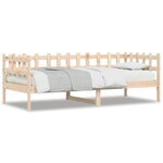 vidaXL Lit de jour 90x200 cm Bois de pin massif