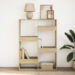 vidaXL Bibliothèque chêne sonoma 100x33x135 cm bois d'ingénierie