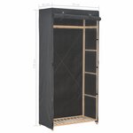 vidaXL Garde-robe Gris 79 x 40 x 170 cm Tissu