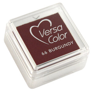 Tampon encreur "Versacolor"  rouge Bourgogne  2 5x2 5 cm