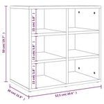 vidaXL Armoire à chaussures Blanc 52 5x30x50 cm