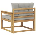 vidaXL Sofa de milieu extérieur Polyester Blanc
