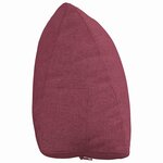 vidaXL Coussin de Dos Bordeaux 60 x 20 x 50 cm tissu