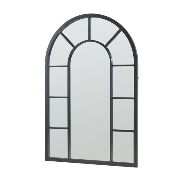 Miroir décoration moderne design mural MDF 90 x 60 cm noir 03_0010176