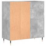 vidaXL Armoire à disques gris béton 84 5x38x89 cm bois d'ingénierie