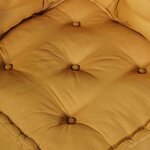 vidaXL Canapé modulaire 2 Pièces Jaune 70 x 70 x 56 cm tissu