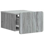 vidaXL Cabinet de chevet mural Sonoma gris 33 x 34 5 x 24 cm