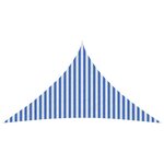 vidaXL Voile d'ombre 5 x 5 x 5 m HDPE Triangulaire Bleu et Blanc