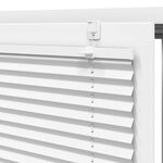 vidaXL Store plissé blanc 45x200 cm largeur du tissu 44 4 cm polyester