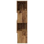 vidaXL Meuble d'angle Blanc 25 5x25x102cm Bois d'ingénierie