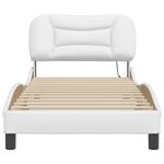 vidaXL Cadre de lit avec LED sans matelas Hvar blanc 90x190 cm