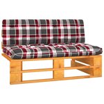 vidaXL Canapé central palette de jardin marron miel bois pin imprégné