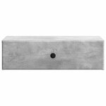 vidaXL Table d'appoint murale Gris béton 59 x 34 5 x 17 cm