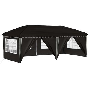 vidaXL Tente de fête pop-up 575 x 288 x 245 cm Noir