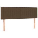 vidaXL Sommier à lattes de lit avec matelas Marron foncé 140x190 cm