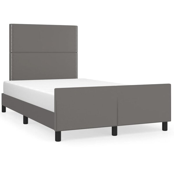 vidaXL Cadre de lit sans matelas gris 120x200 cm similicuir