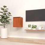 vidaXL Meuble mural Cire marron 30 x 30 x 40 cm Bois de pin massif