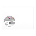 Pack de 25 Cartes Simples 210g 110x155 blanc Clairefontaine