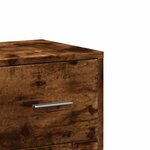 vidaXL Buffet chêne fumé 60x31x84 cm bois d'ingénierie