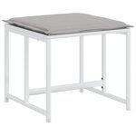 vidaXL Ensemble à manger de jardin avec coussins 13Pièces blanc textilène