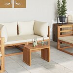 vidaXL Table d'appoint de jardin 50x32.5x35 cm Bois de teck massif