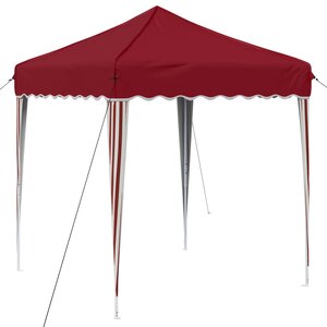 vidaXL Tente de fête pop-up 195 x 195 x 245 cm Bordeaux Tissu Oxford