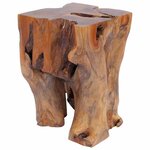 vidaXL Tabouret Bois de teck massif